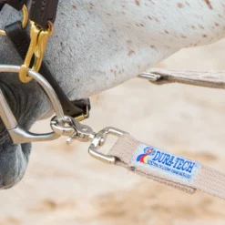 Dura-Tech® Brown Cotton Web Long Lines 7 Dura-Tech® Brown Cotton Web Long Lines -Equestrian Supplies Shop 01777 alt b