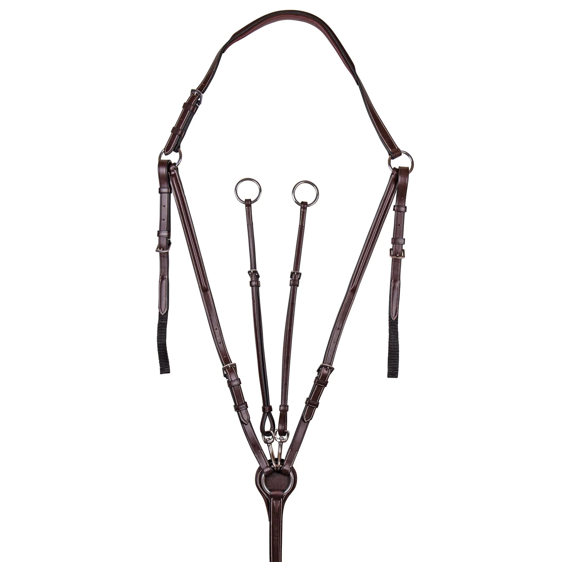 Joseph Sterling Raised Adjustable Breastplate With Running Martingale Attachment 1 Joseph Sterling Raised Adjustable Breastplate With Running Martingale Attachment