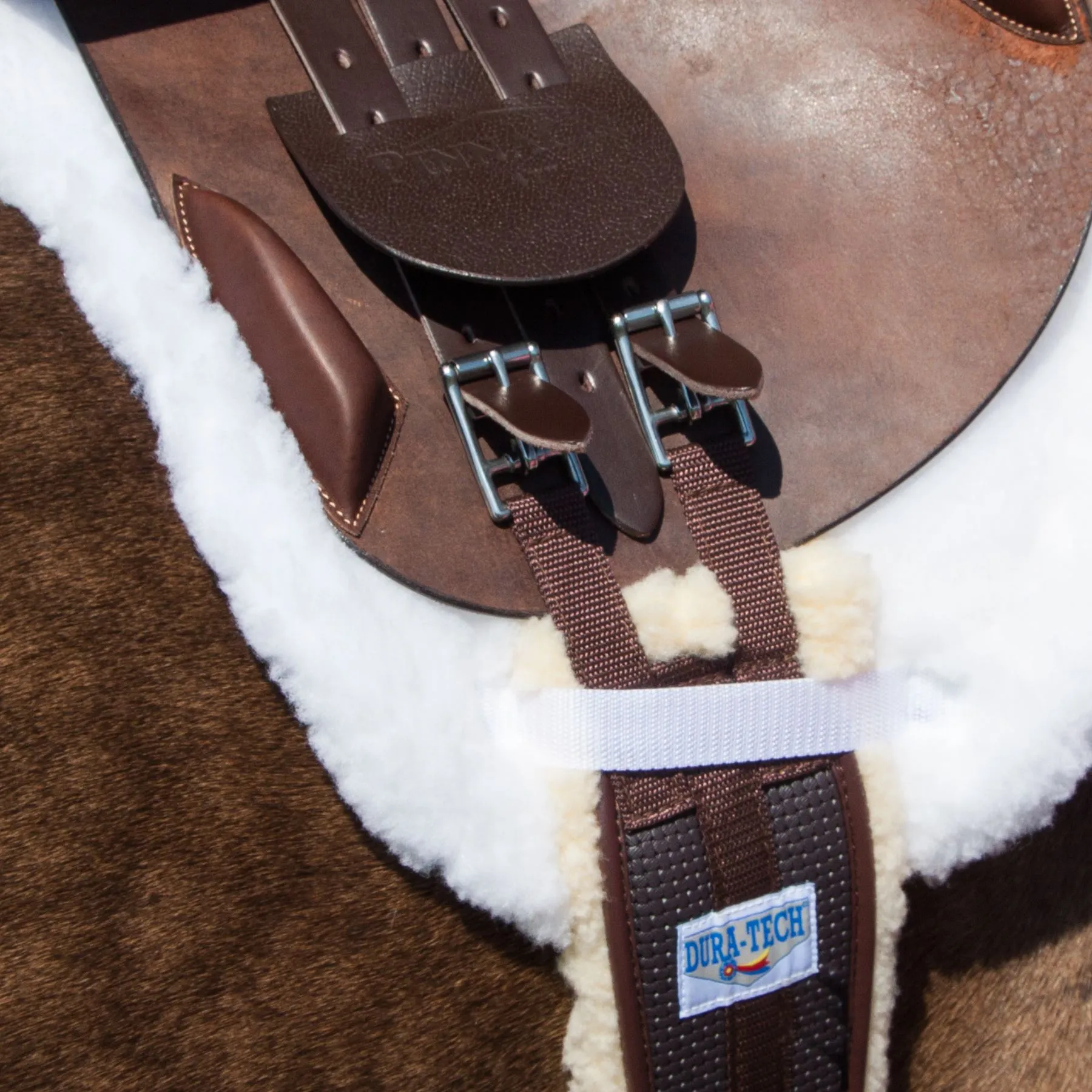 Dura-Tech® Shaped Fleece Lined English Girth 2 Dura-Tech® Shaped Fleece Lined English Girth - Image 2