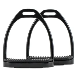 Schneiders® Black Powder Coated Stirrup Irons