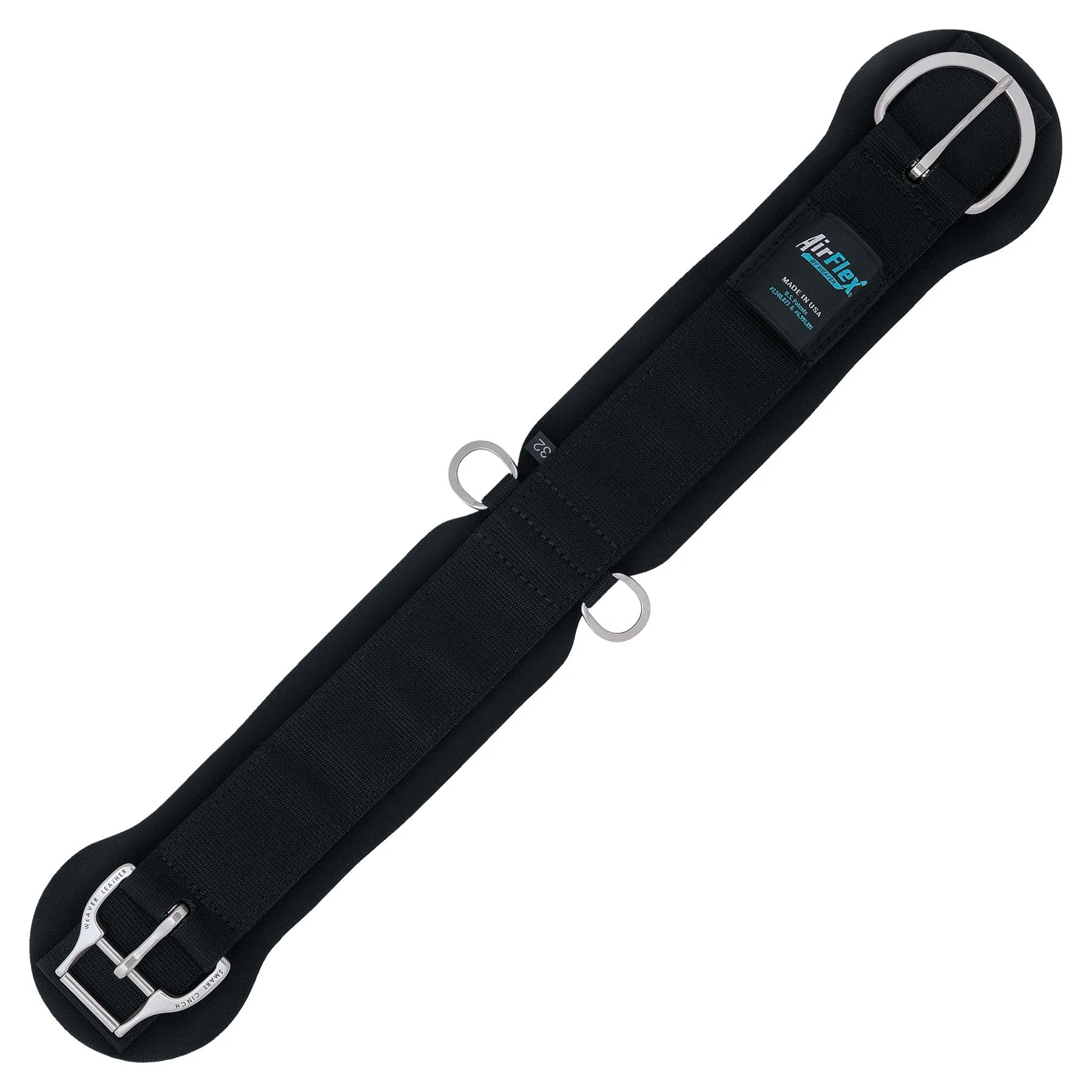 Weaver Leather® AirFlex® Straight Cinch With Roll Snug Buckle 1 Weaver Leather® AirFlex® Straight Cinch With Roll Snug Buckle