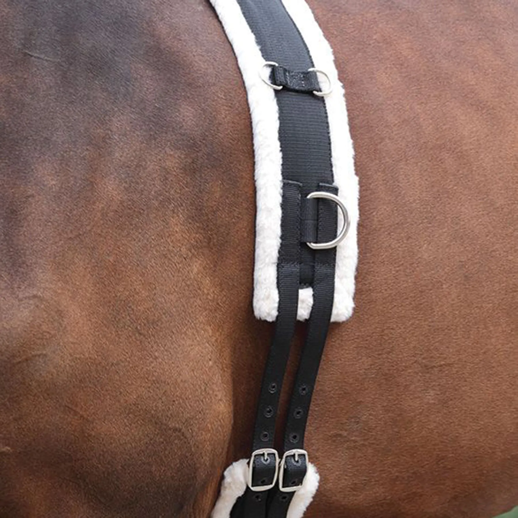 Shires Equestrian Nylon Roller With Fleece Lunge Surcingle 1 Shires Equestrian Nylon Roller With Fleece Lunge Surcingle